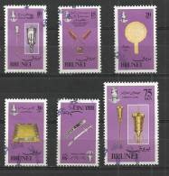 BRUNEI 1982 - ROYAL ATTRIBUTES - CPL. SET - USED OBLITERE GESTEMPELT USADOS - Brunei (...-1984)