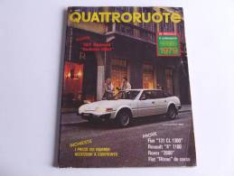 Lib156 Quattroruote Rivista Auto, Gennaio 1979, Fiat, Renault, Rover, Volkswagen, Alfa Romeo, Audi, Simca, Chrysler - Motores