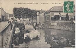 77- BRIE- COMTE-ROBERT-  L´ABREUVOIR - Theme Chevaux , Cavalier - SUP RARE - Brie Comte Robert