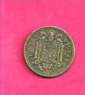 SPAIN 1944, Circulated Coin, VF, 1 Peseta, Alu-bronze KM 767 , C90.068 - 1 Peseta