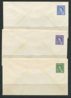 Canada (3) Postal Stationary Covers Unused - Postal History