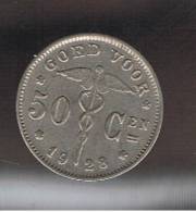 BELGIUM - BELGICA -  50  Centimes  1928   KM88 - 50 Centimes