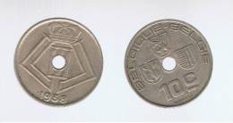 BELGIUM - BELGICA -  10  Centimes  1938  KM112 - 10 Cents