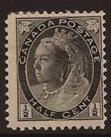 CANADA 1898 1/2c Black QV SG 150 HM RD16 - Nuevos