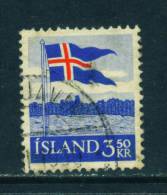 ICELAND - 1958 Flag 3k50 Used (stock Scan) - Gebraucht