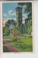 USA - SOUTH CAROLINA - GREENVILLE, Main Building And Bell Tower Furman University, Linen-card - Greenville