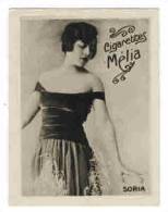 CHROMO EROTIQUE FEMMES  ARTISTE PIN UP Cigarettes MELIA   : " SORIA " - Melia