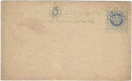 Portugal 1880 Portuguese India - Postal Stationery Correspondence Card - Portugees-Indië