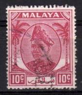 MALAYA SELANGOR - 1949/55 YT 53 USED - Selangor