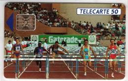 Télécarte  MONACO, MF 24  Vide,  Athlétisme   MONACO HERCULIS  92  110 000  Ex  50 U Cote 8 € - Monaco