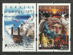 Turkey; 2012 Europa CEPT ("Visit Turkey") - Unused Stamps