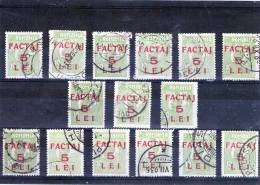 1926 - Timbre-poste De 1919 Avec Surcharge Mi No 5 Et Yv 5 LOT X 15 - Paketmarken