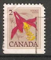 Canada  1977 -86  Difinitives: Flowers, Red Columbine  (o) Recess + Photo - Single Stamps