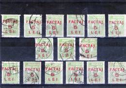 1926 - Timbre-poste De 1919 Avec Surcharge Mi No 5 Et Yv 5 LOT X 15 - Colis Postaux