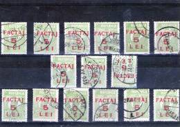 1926 - Timbre-poste De 1919 Avec Surcharge Mi No 5 Et Yv 5 LOT X 15 - Paquetes Postales