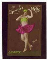 CHROMO EROTIQUE FEMMES ARTISTE PIN UP Cigarettes MELIA Illustrateur WALERY : " HENRIETT  " Femme En Tutu - Melia