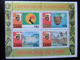 ZAIRE 1978  Expedicion En El Rio Zaire    Yvert Nº BF 8 - 9 ** MNH - Unused Stamps