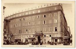 LAZIO ROMA ALBERGO RIUNITI  HOTEL MINERVA-CAVOUR-FRANCIA  TRAM  ED.A.TRALDI-MILANO, CARTOLINA - Bars, Hotels & Restaurants