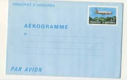 AEROGRAMME #  AIRBUS A 310 # SURVOL DU LAC ENGOLASTERS # 3,70 F # - Interi Postali & Prêts-à-poster