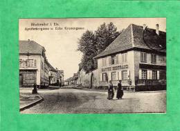 Bischweiler (Bischwiller) I. Els. Apothekergasse U. Ecke Kronengasse Kaffee Bertrand Carte Animée - Bischwiller