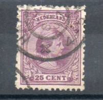 Pays Bas.wilhelmine. 25 Cents - Usados