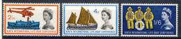 1963 Great Britain Set Of 3 MNH(**) Stamps Boat Conference Scott 395-97, High Value Is Phosphor!!! - Nuevos