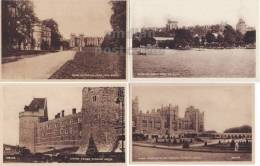 WINDSOR CASTLE~ENGLAND UK~EXTERNAL VIEWS C1930s POSTCARD LOT~ROYAL APARTMENTS  [c3660] - Windsor Castle