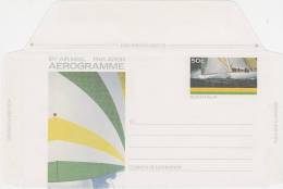 Australia 1987 A80 America's Cup Defence 50c Aerogramme - Aérogrammes