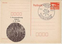 Privatganzsache Halle Thomas Müntzer Numismatikertag - Cartes Postales - Oblitérées