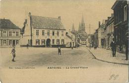 Antoing :  La Grand'place  ( Ecrit 1906 Avec Timbre ) - Antoing