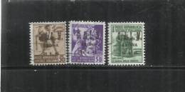 ITALY ITALIA 1945 CLN ARONA MONUMENTS DESTROYED OVERPRINTED MONUMENTI DISTRUTTI SOPRASTAMPATI 3 VALORI USED - National Liberation Committee (CLN)