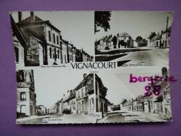 CPA 80 - VIGNACOURT - Place De L´Hôtel De Ville - Rue Godard Duluc - Multi Vues - Cim N° 12 C - - Vignacourt