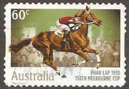 AUSTRALIA - DIECUT - USED 2010 60c 150th  Melbourne Cup - Winners - Phar Lap - Usati