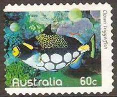 AUSTRALIA - DIECUT - USED 2010 60c Fishes Of The Reef - Clown Triggerfish - Perf 11¼ X 11¼ - Used Stamps