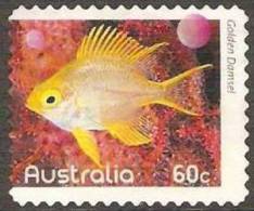 AUSTRALIA - DIECUT - USED 2010 60c Fishes Of The Reef - Golden Damselfish - Perf 11¼ X 11¼ - Used Stamps