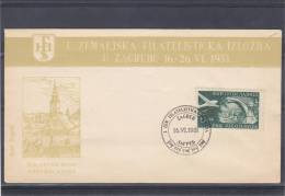 Avions - Ponts - Exposition Philatélique - Yougoslavie - Document De 1951 - Briefe U. Dokumente