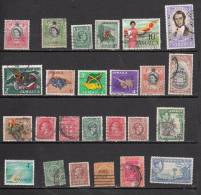 JAMAIQUE LOT DE 25 TIMBRES DIFFERENTS - Jamaica (...-1961)