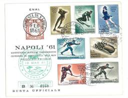 SAN MARINO  - BUSTA UFFICIALE NAPOLI ´61 - N° B 0160 - ENAL - MANIFESTAZIONI FILATELICHE COMMEMORATIVE - Lettres & Documents