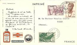 Cp De DAKAR Pour La France 1953 - Cartas & Documentos