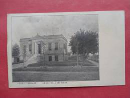 Nebraska > Grand Island   Library--- Undivded Back---ref 872 - Grand Island