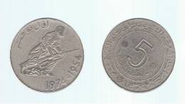 ALGERIA - ARGELIA -  5 Dinar  1974  KM108 - Algerien