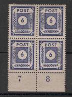 SBZ, MiNr  58 B, Postfrisch MNH, 4 Er Block - Mint