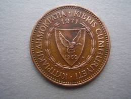 CYPRUS  1971  5 Mills Bronze  COIN USED In GOOD CONDITION. - Cyprus