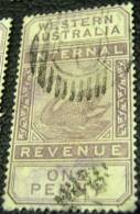 Western Australia 1893 Swan Internal Revenue 1d - Used - Gebruikt