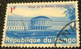 Congo 1964 National Palace Leopoldville 1f - Used - Autres & Non Classés