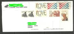 USA Cover With Several Stamps To ESTONIA Estland Estonie 2013 - 2001-10