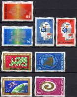 INTEREUROPA 1969-1974 Rumänien 2764/5, 2919/0, 3120/1 3189/0 O 12€ Symbolik Wissenschaft Und Kultur CEPT Sets Of Romania - Other & Unclassified
