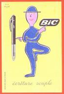 Buvard  "  Stylo Bic Ecriture Souple  " Illustré Savignac - Papierwaren