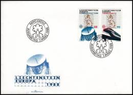 Liechtenstein 1988, Cover Europa CEPT - Lettres & Documents