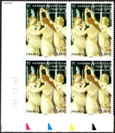 France Coin Daté Autoadhésif N°  509 ** Oeuvre De Botticelli "Les Trois Graces" Du 15.11.2010 - 2010-2019